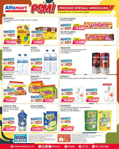 Promo Alfamart Hari Ini 24-31 Januari 2026, Diskon hingga 50 Persen untuk Produk Sehari-hari