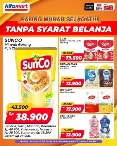 Promo Alfamart Hari Ini 30 Januari - 5 Februari 2026, Spesial Persiapan Ramadhan