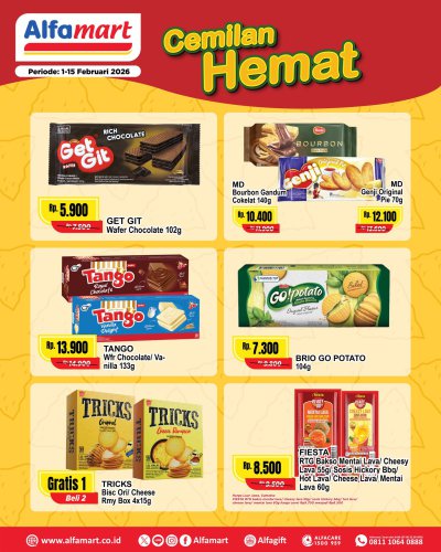Promo Alfamart Hari Ini 1-15 Februari 2026, dari Minuman, Camilan hingga Hadiah Handphone