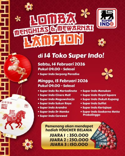 Promo Super Indo Hari Ini 12-18 Februari 2026, Ada Diskon Beras, Minyak Goreng hingga Daging Rendang