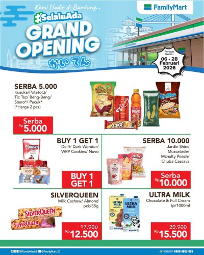 Promo FamilyMart Hari Ini hingga 28 Februari, Ada Diskon hingga 50 Persen