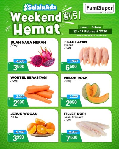 Promo FamilyMart Hari Ini 13-14 Februari 2026, dari Minyak Goreng hingga Deterjen