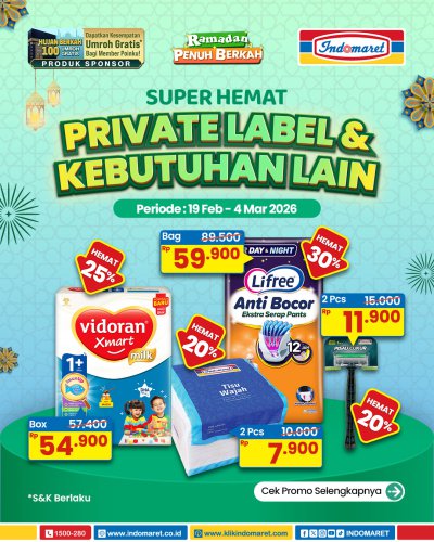 Promo Indomaret Hari Ini 19 Februari - 4 Maret 2026, dari Tebus Murah hingga Undian Umrah