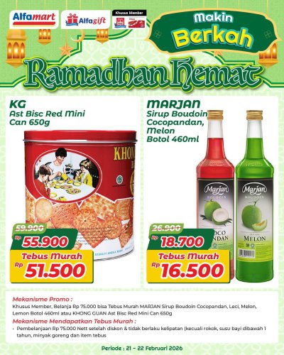 Promo Alfamart Hari Ini hingga 28 Februari 2026, Diskon 15% dan Minyak Goreng Harga Miring