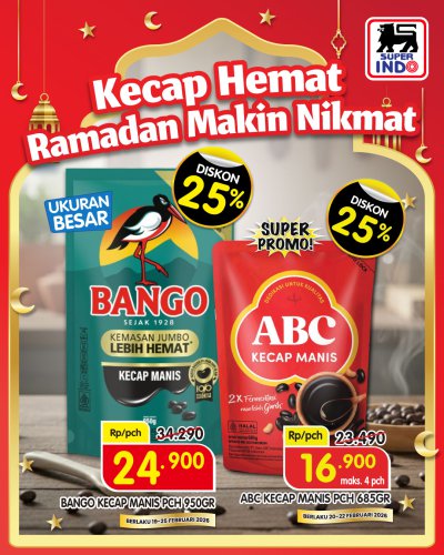 Promo Super Indo hingga 25 Februari 2026, Diskon Kecap, Beras, Susu, dan Mi