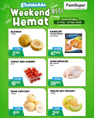 Promo FamilyMart Hari Ini 27 Februari - 1 Maret 2026, Diskon hingga 40 Persen untuk Produk Sehari-hari