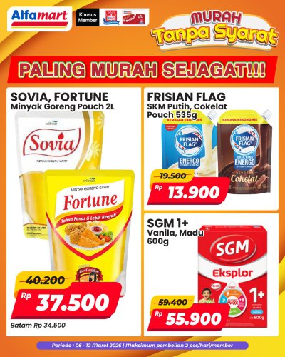 Promo Alfamart Hari Ini 1-15 Maret 2026, Diskon Sirup hingga Minyak Goreng