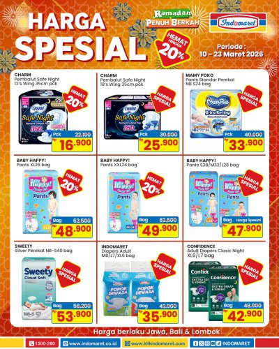 Promo Indomaret Hari Ini hingga 23 Maret 2026, Diskon hingga 50 Persen Produk Sehari-hari