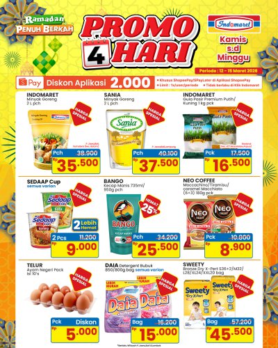 Promo Indomaret 12-18 Maret 2026, Diskon Super Hemat Kebutuhan Rumah dan Pribadi