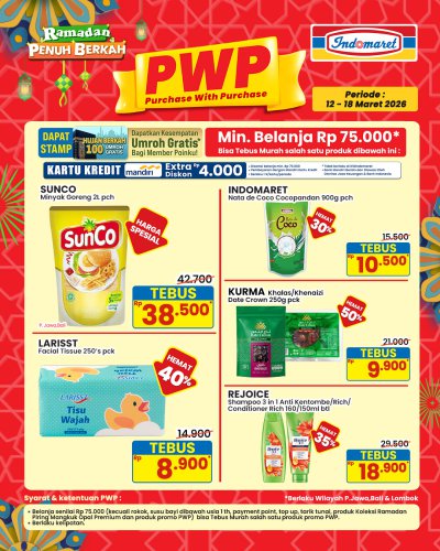 Promo Indomaret 12-18 Maret 2026, Bertabur Diskon Minyak Goreng