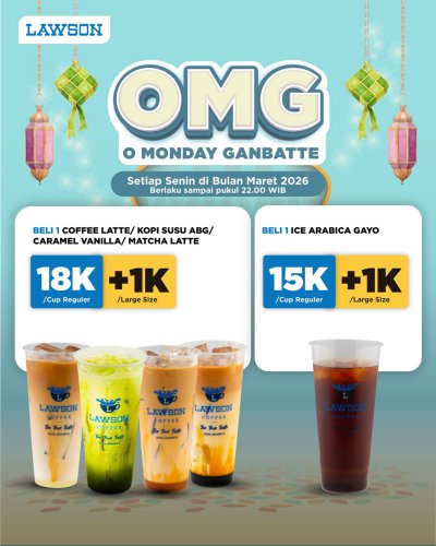 Promo Lawson Station 2-30 Maret 2026, Berbagai Varian Kopi Rp 19.000