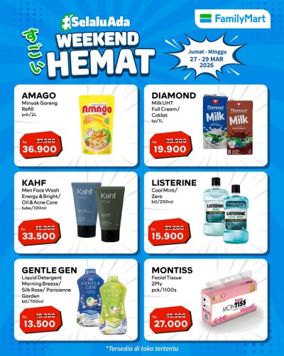 Promo FamilyMart 27-29 Maret 2026, Diskon Weekend Hemat