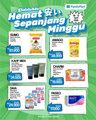 Promo FamilyMart Hari Ini 7 April 2026, Diskon Beras dan Minyak Goreng