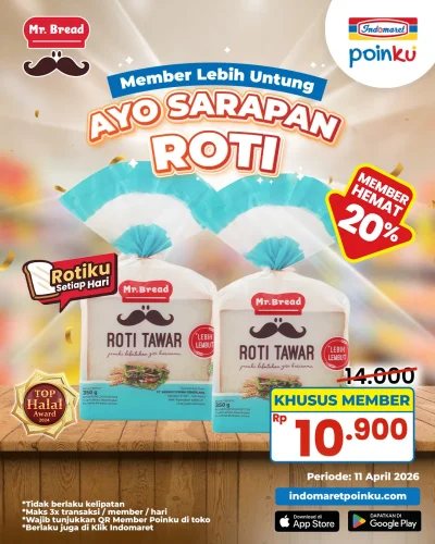 Promo Indomaret Hari Ini 11 April 2026, Diskon hingga 50 Persen untuk Makanan dan Minuman