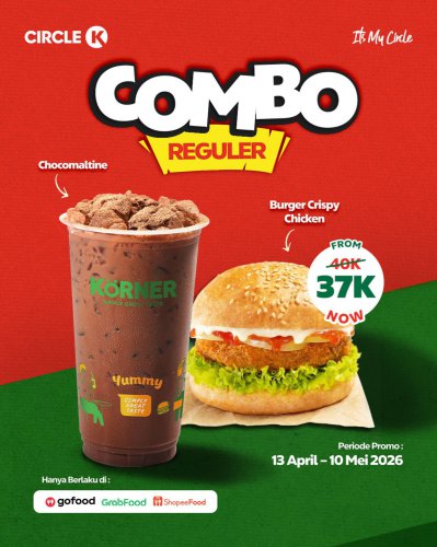 Promo Circle K Hari Ini 14 April 2026, Hemat Rp 3.000 untuk Burger dan Chocomaltine