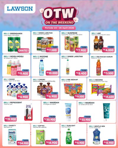 Promo Lawson Hari Ini 25 April 2026, Diskon Makanan dan Minuman di Akhir Pekan
