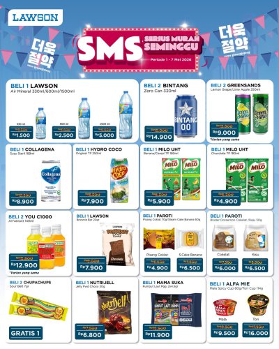Promo Lawson Hari Ini 6 Mei 2026, Serius Murah Seminggu Berbagai Produk