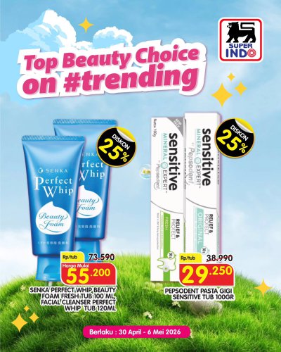 Promo Super Indo Hari Ini 6 Mei 2026, Diskon hingga 30 Persen untuk Produk Kecantikan