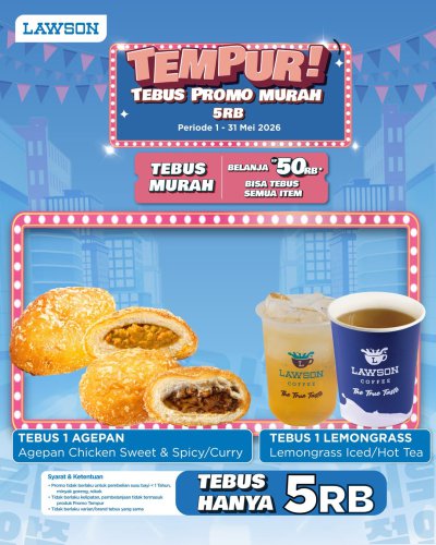 Promo Lawson Hari Ini 5 Mei 2026, Tebus Promo Murah Diskon Rp 5.000