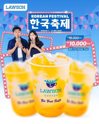 Promo Lawson Station Hari Ini 11 Mei 2026, Diskon Ice Honey Yuzu