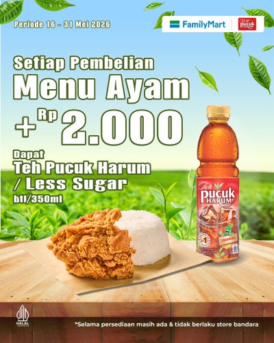 Promo FamilyMart Hari Ini 19 Mei 2026, Hemat Tambah Rp 2.000