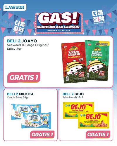 Promo Lawson Hari Ini 19 Mei 2026, Beli 2 Gratis 1 Produk Tertentu