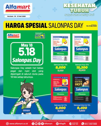 Promo Alfamart Hari Ini 22 Mei 2026, Diskon Produk Kesehatan