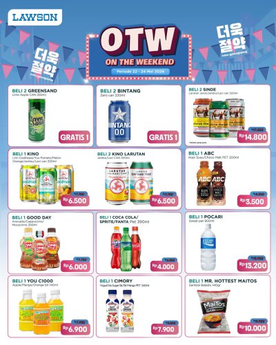 Promo Lawson Hari Ini 25 Mei 2026, Diskon OTW Makanan dan Minuman